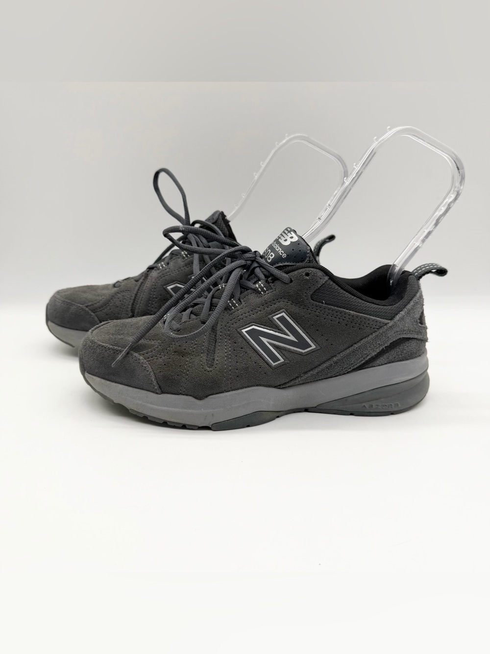 New Balance 608 Men's Grey Suede Sneakers Shoes Style #MX608DG5 Size 8